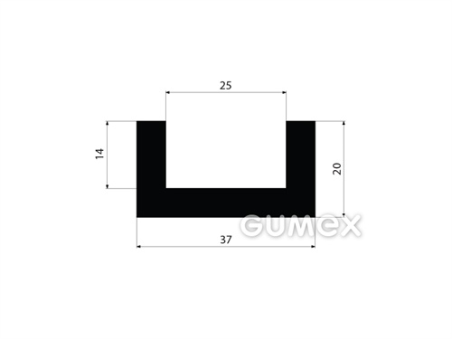 GUMMIPROFILE U-FORM - EPDM